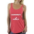 thumbnail image 1 of Awkward Styles Summer Vibes Racerback Tank Top Summer Vacation Racerback Top Funny Summer Outfit Beach Party Gifts for Her Sunny Tank Top Summer Workout Clothes Vacation Shirts for Women Vacay Tank, 1 of 4
