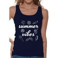 thumbnail image 1 of Awkward Styles Summer Vibes Tank Top for Women Beach Tank Summer Workout Clothes Women's Beach Sleeveless Shirt Vacation Shirts for Women Beach Party Gifts for Her Cute Gifts for Summer Vacay Tank Top, 1 of 4