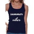 thumbnail image 1 of Awkward Styles Summer Vibes Tank Top Women's Vacation Tank Beach Sleeveless Shirt Beach Outfit for Women Summer Party Outfit Summer Vibes Tshirt Summer Vacation Shirts Vacay T-Shirt Travel Tshirt, 1 of 4