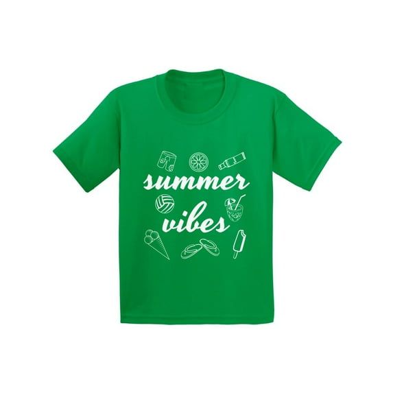 Awkward Styles Summer Vibes Tshirt for Kids Vacation Shirts Summer Vacation T-Shirt Vacay Youth Shirt Summer Party Outfit Cute Gifts for Summer Vacay Mode Tshirt Beach Shirts for Boys and Girls