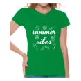 thumbnail image 1 of Awkward Styles Summer Vibes Tshirt for Women Vacation Shirts Summer Vacation T-Shirt Women's Vacay Shirt Summer Party Outfit Cute Gifts for Summer Vacay Mode Tshirt Beach Shirts for Women, 1 of 4