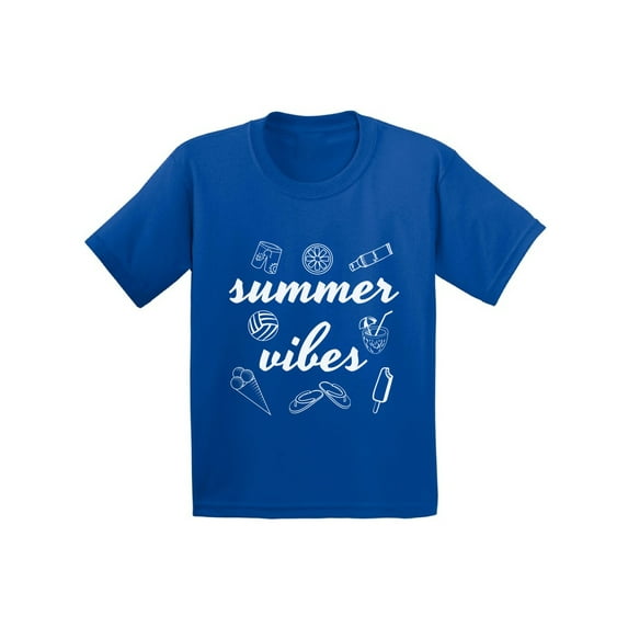 Awkward Styles Summer Vibes Youth Shirt Vacation Kids Shirts Summer Hawaiian T-Shirt Vacay Youth Shirt Summer Party Outfit Cute Gifts for Summer Vacay Mode Tshirt Beach Shirts for Boys and Girls