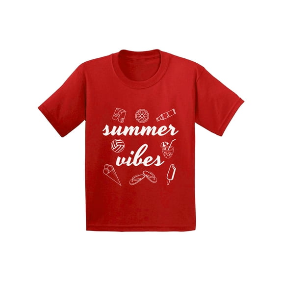 Awkward Styles Summer Vibes Youth Shirt Vacation Kids Shirts Summer Hawaiian T-Shirt Vacay Youth Shirt Summer Party Outfit Cute Gifts for Summer Vacay Mode Tshirt Beach Shirts for Boys and Girls