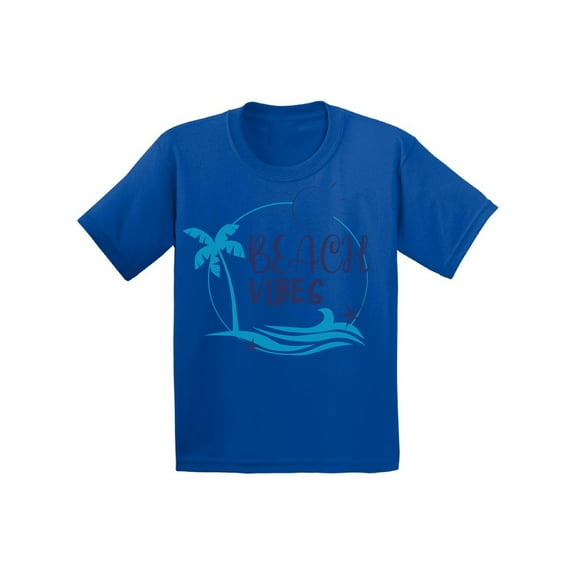 Awkward Styles Summer Youth Shirt Beach Vibes Shirt for Kids Beach T Shirt for Boys Beach Shirts for Girls Summer T-Shirt for Children Beach Vibes Gifts for Little One Summer Clothing for Children