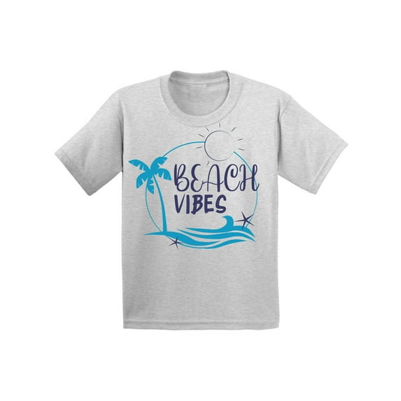 Awkward Styles Summer Youth Shirt Beach Vibes Shirt for Kids Beach T Shirt for Boys Beach Shirts for Girls Summer T-Shirt for Children Beach Vibes Gifts for Little One Summer Clothing for Children