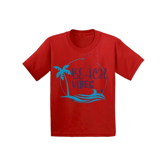 Awkward Styles Summer Youth Shirt Beach Vibes Shirt for Kids Beach T Shirt for Boys Beach Shirts for Girls Summer T-Shirt for Children Beach Vibes Gifts for Little One Summer Clothing for Children