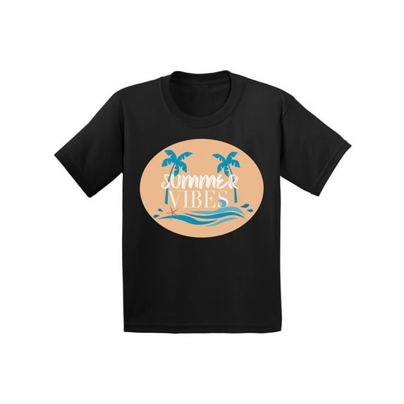 Awkward Styles Summer Youth Shirt Summer Vibes Shirt for Kids Beach T Shirt for Boys Beach Shirts for Girls Palms T-Shirt for Children Summer Vibes Gifts for Little One Summer Clothing for Children