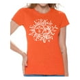 thumbnail image 1 of Awkward Styles Sun and Moon T-Shirt for Women Patterned Shirts for Ladies Women Fashion Collection Tracery Tshirt for Mom Indian Pattern T-Shirt for Her Gifts for Wife Sun and Moon Shirts Sun T-Shirt, 1 of 4