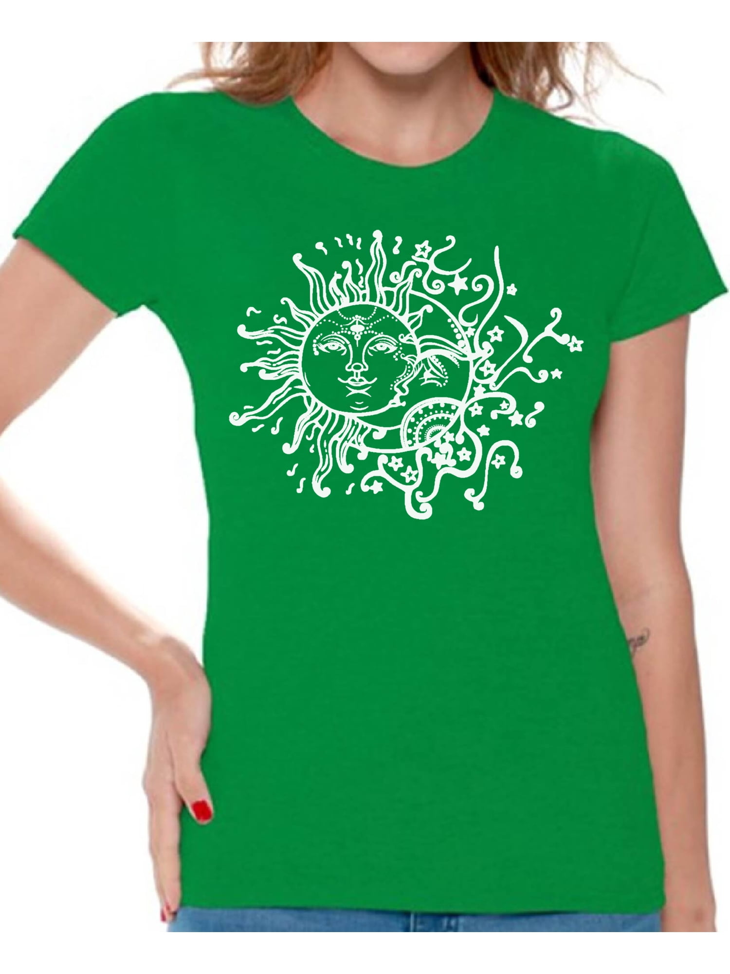 Awkward Styles Sun and Moon T-Shirt for Women Patterned Shirts for ...