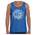 thumbnail image 1 of Awkward Styles Sun and Moon Tank Top for Men Patterned Tanks for Men Men's Fashion Collection Tracery Tank Top for Dad Indian Pattern T-Shirt for Men Gifts for Husband Sun and Moon Shirts Sun T-Shirt, 1 of 4