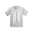 thumbnail image 1 of Awkward Styles Support American Flag Tshirt Pink Ribbon Shirt Breast Cancer Awareness Shirts for Kids Support Gifts for Cancer Survivor Breast Cancer Tshirt Pink Gifts for Kids Pink Ribbon Support Tee, 1 of 4