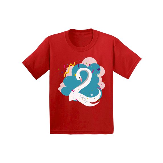 Awkward Styles Swan Toddler Shirt Swan Birthday Boy Tshirt Birthday Girl Swan Shirt Funny Birthday Gifts for Kids Animal Birthday Party 2nd Birthday Shirt Birthday Gifts for 2 Year Old