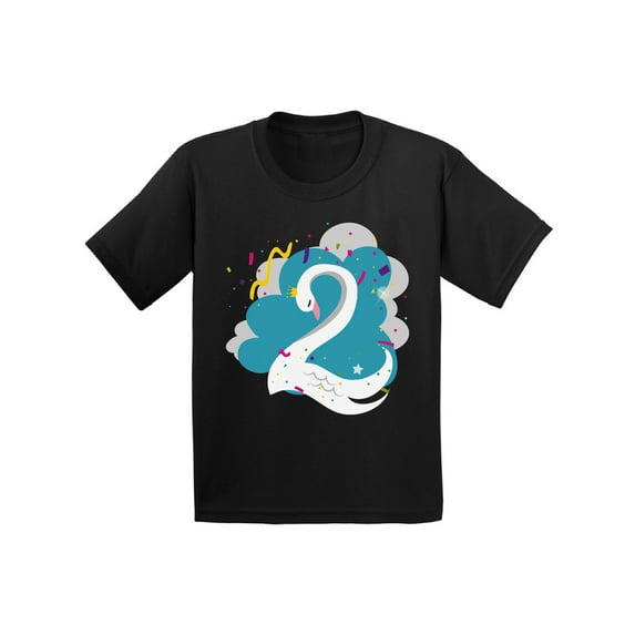 Awkward Styles Swan Toddler Shirt Swan Birthday Boy Tshirt Birthday Girl Swan Shirt Funny Birthday Gifts for Kids Animal Birthday Party 2nd Birthday Shirt Birthday Gifts for 2 Year Old