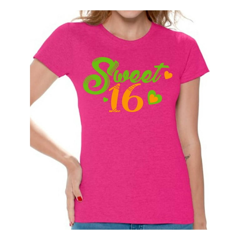 16th Birthday Girl Shirt- Sweet Sixteen Teenager Awesome Tee 16th Birthday Girl Shirt- Sweet Sixteen Teenager Awesome Tee