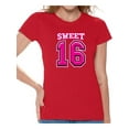 thumbnail image 1 of Awkward Styles Sweet Sixteen Birthday Shirt for Ladies Cute 16th Birthday Party Tee My Super Sweet Sixteen Cute Birthday Party T-Shirt, 1 of 4
