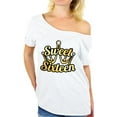 thumbnail image 1 of Awkward Styles Sweet Sixteen Off the Shoulder Shirt for Ladies Cute 16th Birthday Party Tee My Super Sweet Sixteen Cute Birthday Party Shirt, 1 of 4