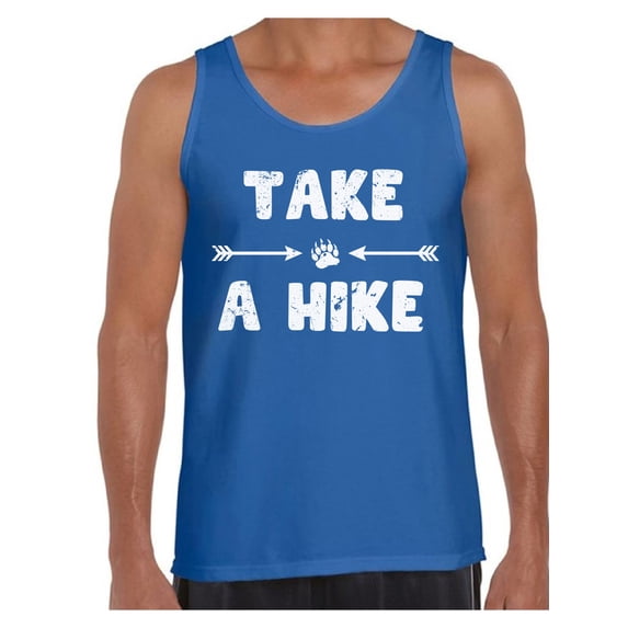Awkward Styles Take a Hike Tank Top for Men Hike Clothes Sport Outfit Men's Tank Top Hiking Lovers Clothes Hike Outfit Men's Shirts Outdoor Clothing for Men Cute Hiking T Shirt for Boyfriend