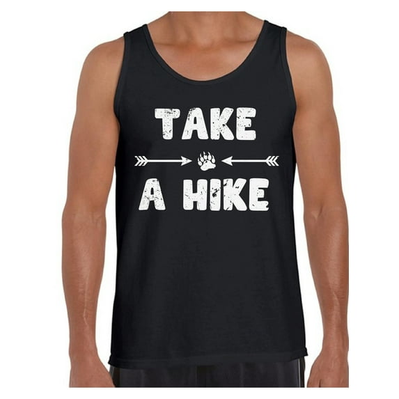 Awkward Styles Take a Hike Tank Top for Men Hike Clothes Sport Outfit Men's Tank Top Hiking Lovers Clothes Hike Outfit Men's Shirts Outdoor Clothing for Men Cute Hiking T Shirt for Boyfriend