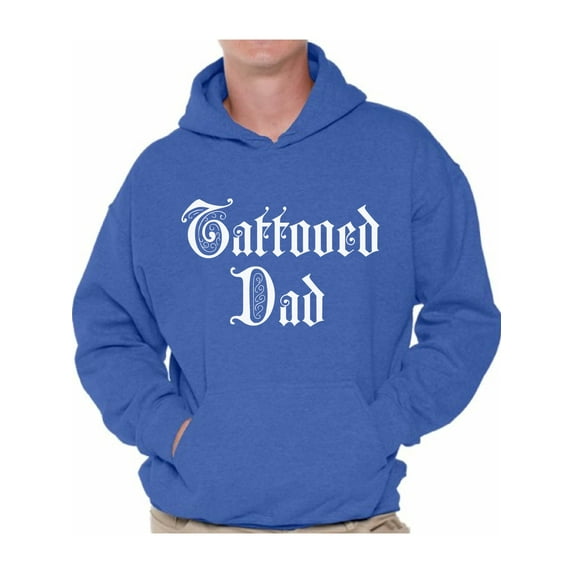 Awkward Styles Tattooed Dad Hooded Sweatshirt Inked Dad Hoodie Tattoo Sweater with Sayings Cool Father Gifts for Tattoo Lovers Dad Tattoo Hoodie Sweater Dad Sweatshirt for Men Best Dad Ever