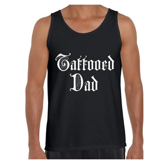 Awkward Styles Tattooed Dad Tank Top for Men Inked Dad Tank Top Men's Tatted Muscle Shirt Summer Workout Clothes Cool Dad Gifts Best Dad Ever Tank Top Tatted Dad Tank Tattoo Shirt Tattooed Muscle Tank