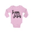 thumbnail image 1 of Awkward Styles Team Jesus Baby Bodysuit Long Sleeve Black Romper for Kids Christ Romper for Boys Christian One Piece for Girls Jesus Romper for Children Christian Gifts for Child Newborn Clothing, 1 of 4