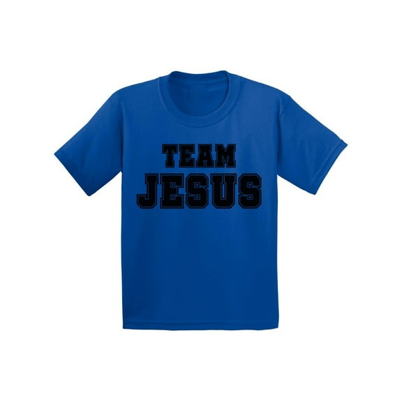 Awkward Styles Team Jesus Infant Shirts Team Shirt for Kids Christian T-Shirt for Boys Christian Shirts for Girls Black T-Shirt for Children Christian Gifts for Little One Jesus Clothing for Children