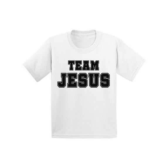 Awkward Styles Team Jesus Infant Shirts Team Shirt for Kids Christian T-Shirt for Boys Christian Shirts for Girls Black T-Shirt for Children Christian Gifts for Little One Jesus Clothing for Children