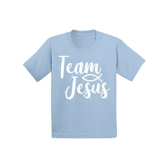 Awkward Styles Team Jesus Infant T-Shirt Team Shirt for Kids Christian T-Shirt for Boys Christian Shirts for Girls White T-Shirt for Children Christian Gifts for Little One Jesus Clothing for Children
