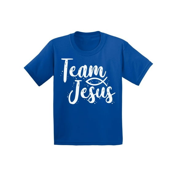 Awkward Styles Team Jesus Infant T-Shirt Team Shirt for Kids Christian T-Shirt for Boys Christian Shirts for Girls White T-Shirt for Children Christian Gifts for Little One Jesus Clothing for Children