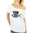 thumbnail image 1 of Awkward Styles Team Jesus Ladies Off Shoulder Shirts Black Off The Shoulder Tshirt for Women Fish Gifts for Wife Jesus Clothing for Women Oversized T Shirt for Her Christian Clothes Womens Shirt, 1 of 4