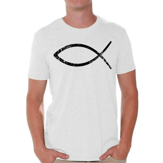 Awkward Styles Team Jesus T Shirt for Men Christian Mens Shirts Christian Fish Clothes for Men Team Jesus T-Shirt Fish Tshirt for Men Christian Gifts Jesus Shirts Jesus Clothing Collection for Men