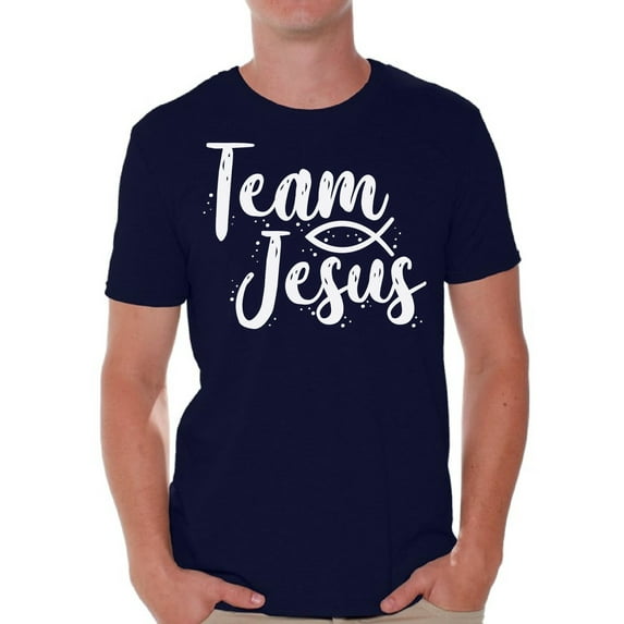 Awkward Styles Team Jesus T-Shirt for Men Christian Mens White Shirts Christian Clothes for Men Team Jesus T-Shirt Christ Tshirt for Men Christian Gifts Jesus Shirts Jesus Clothing Collection for Men