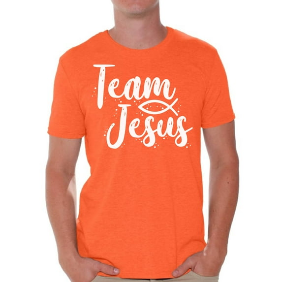 Awkward Styles Team Jesus T-Shirt for Men Christian Mens White Shirts Christian Clothes for Men Team Jesus T-Shirt Christ Tshirt for Men Christian Gifts Jesus Shirts Jesus Clothing Collection for Men