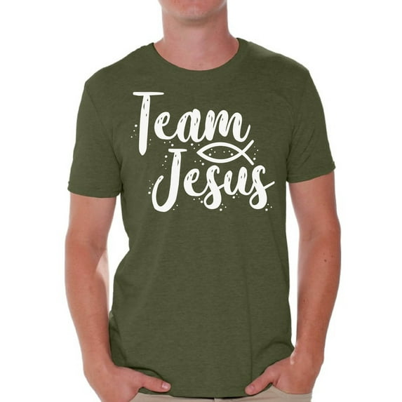 Awkward Styles Team Jesus T-Shirt for Men Christian Mens White Shirts Christian Clothes for Men Team Jesus T-Shirt Christ Tshirt for Men Christian Gifts Jesus Shirts Jesus Clothing Collection for Men
