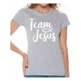 thumbnail image 1 of Awkward Styles Team Jesus T-Shirt for Women Church Womens Tee Shirt Tops Christian Clothes for Women Jesus Shirts, 1 of 4