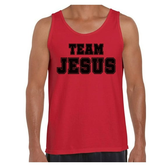 Awkward Styles Team Jesus Tank Top Christ Tshirt for Men Team Jesus Tank Top for Men Christian T Shirts Christian Black Clothes for Men Christian Gifts Jesus Shirts Jesus Clothing Collection for Him