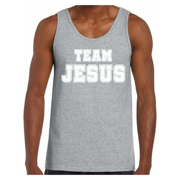 Awkward Styles Team Jesus Tank Top Christ Tshirt for Men Team Jesus Tank Top for Men Christian T Shirts Christian White Clothes for Men Christian Gifts Jesus Shirts Jesus Clothing Collection for Him