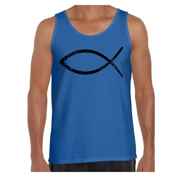 Awkward Styles Team Jesus Tank Top for Men Christian Shirts Christian Fish Clothes for Men Team Jesus Tank Top Fish Tshirt for Men Christian Gifts Jesus Shirts Jesus Clothing Collection for Men