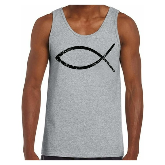 Awkward Styles Team Jesus Tank Top for Men Christian Shirts Christian Fish Clothes for Men Team Jesus Tank Top Fish Tshirt for Men Christian Gifts Jesus Shirts Jesus Clothing Collection for Men