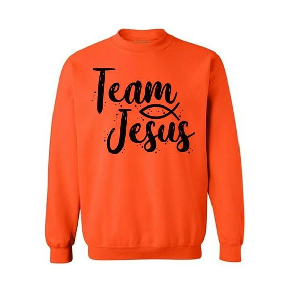 Awkward Styles Team Jesus Unisex Crewneck Christ Crewneck for Him Black Clothes Collection Jesus Crewneck for Women Team Jesus Sweater for Men Christian Gifts for Her Jesus Outfit for Men and Women