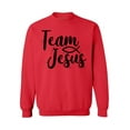 thumbnail image 1 of Awkward Styles Team Jesus Unisex Crewneck Christ Crewneck for Him Black Clothes Collection Jesus Crewneck for Women Team Jesus Sweater for Men Christian Gifts for Her Jesus Outfit for Men and Women, 1 of 5