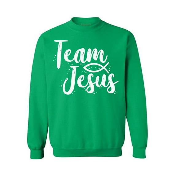 Awkward Styles Team Jesus Unisex Crewneck Christian Crewneck for Him White Clothes Collection Jesus Crewneck for Women Team Jesus Sweater for Men Christian Gifts for Her Jesus Outfit for Men and Women