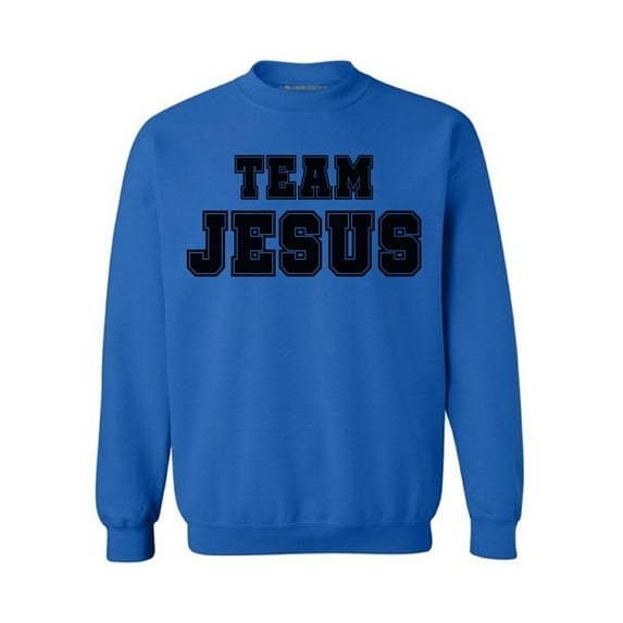 Awkward Styles Team Jesus Unisex Crewneck Christian Sweaters for Him Black Clothes Collection Jesus Crewneck for Women Team Jesus Sweater for Men Christian Gifts for Her Jesus Outfit for Men and Women