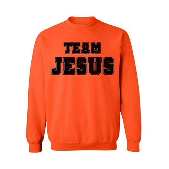 Awkward Styles Team Jesus Unisex Crewneck Christian Sweaters for Him Black Clothes Collection Jesus Crewneck for Women Team Jesus Sweater for Men Christian Gifts for Her Jesus Outfit for Men and Women