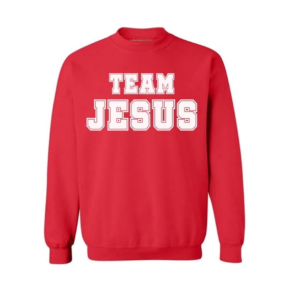 Awkward Styles Team Jesus Unisex Crewneck Christian Sweaters for Him White Clothes Collection Jesus Crewneck for Women Team Jesus Sweater for Men Christian Gifts for Her Jesus Outfit for Men and Women