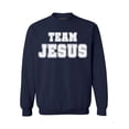 thumbnail image 1 of Awkward Styles Team Jesus Unisex Crewneck Christian Sweaters for Him White Clothes Collection Jesus Crewneck for Women Team Jesus Sweater for Men Christian Gifts for Her Jesus Outfit for Men and Women, 1 of 5