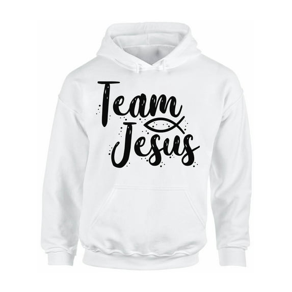 Awkward Styles Team Jesus Unisex Hoodie Christ Hoodie for Him Black Clothes Collection Team Jesus Hoodies for Women Jesus Sweater for Men Christian Gifts for Her Jesus Outfit for Men and Women