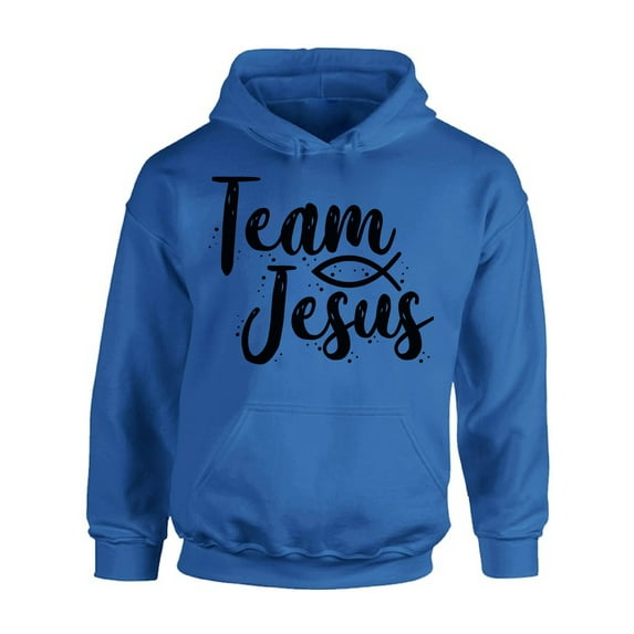 Awkward Styles Team Jesus Unisex Hoodie Christ Hoodie for Him Black Clothes Collection Team Jesus Hoodies for Women Jesus Sweater for Men Christian Gifts for Her Jesus Outfit for Men and Women