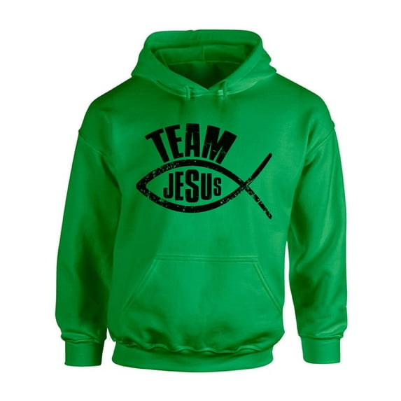 Awkward Styles Team Jesus Unisex Hoodie Fish Hoodie for Him Black Clothes Collection Team Jesus Hoodies for Women Jesus Sweater for Men Christian Gifts for Her Jesus Outfit for Men and Women