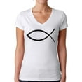thumbnail image 1 of Awkward Styles Team Jesus V Neck T-Shirt for Her Christian Shirts Christian Fish Clothes for Women Team Jesus T-Shirt Fish Tshirt for Ladies Christian Gifts Jesus Shirts Jesus Clothing Collection, 1 of 4